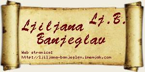 Ljiljana Banjeglav vizit kartica